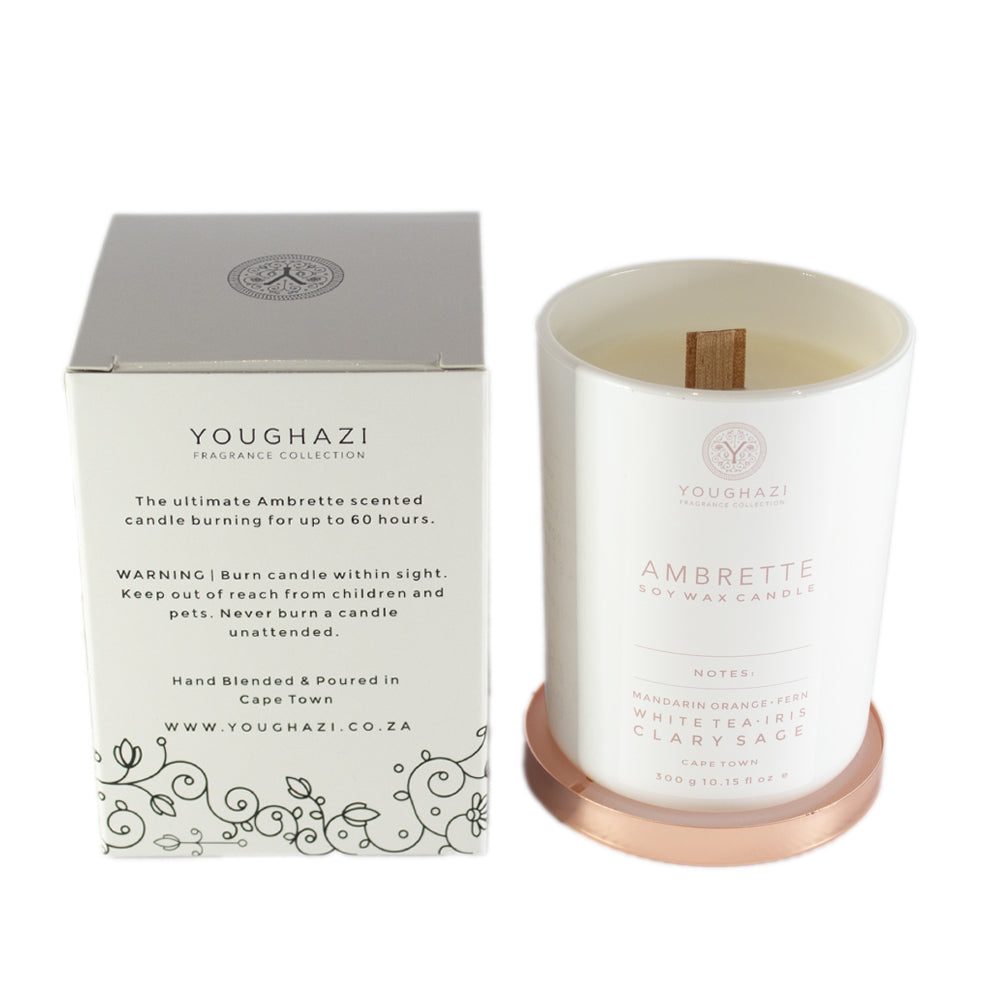 Soy Wax Candle Ambrette 300g