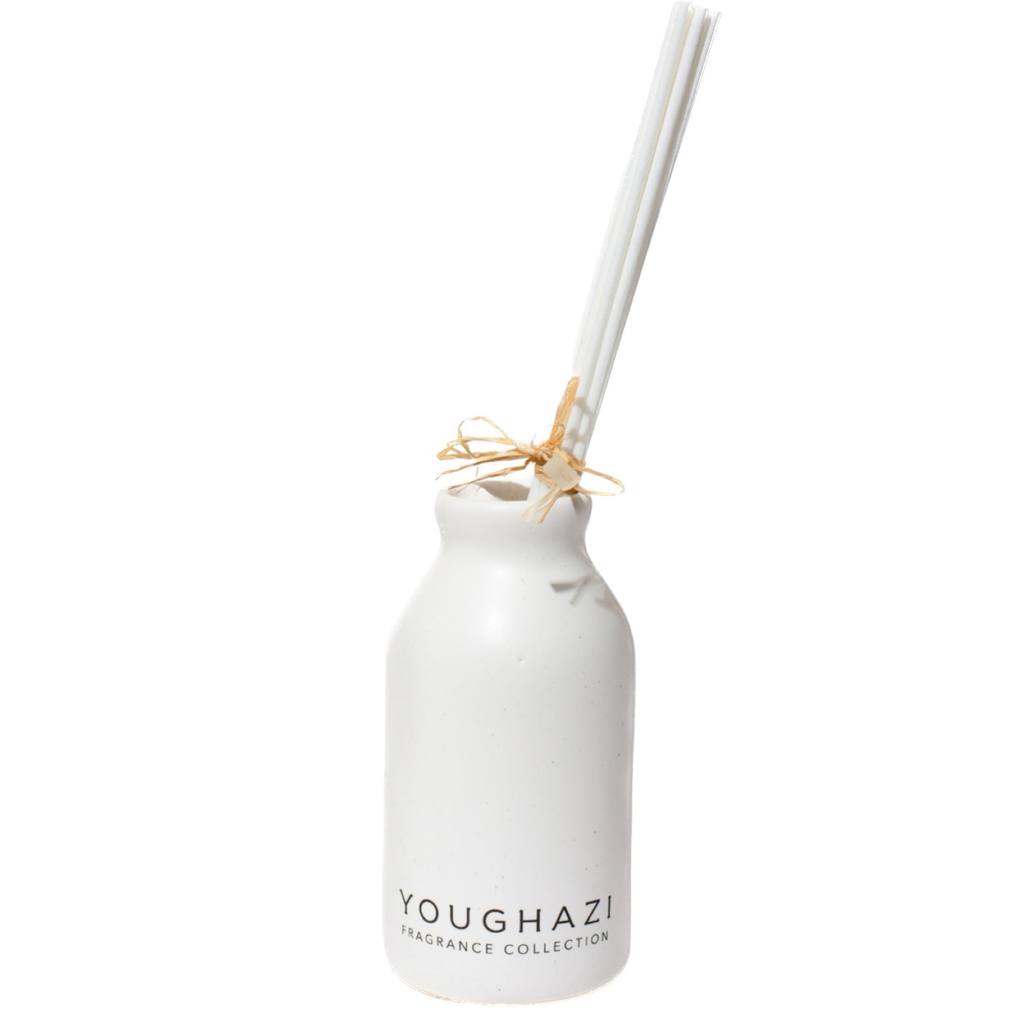 White Ceramic Reed Diffuser Bottle + 10 Reed Sticks