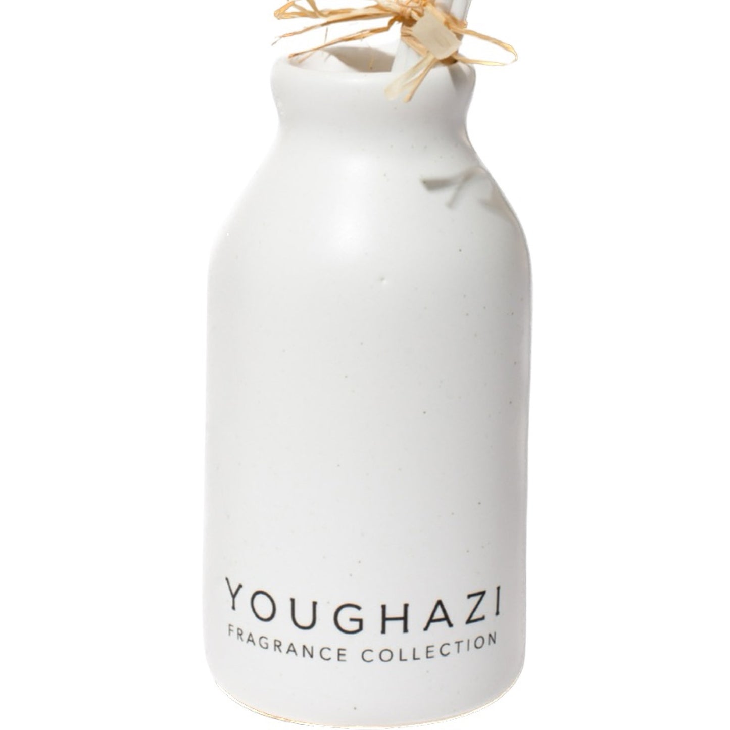 White Ceramic Reed Diffuser Bottle + 10 Reed Sticks