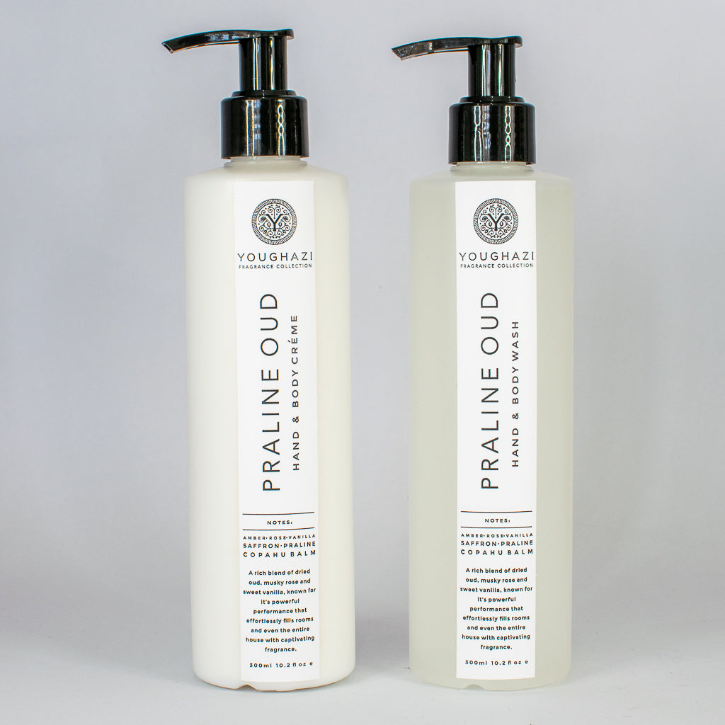 GIFT SET 4: Praline Oud Hand and Body Wash + Cremé Set 300ml
