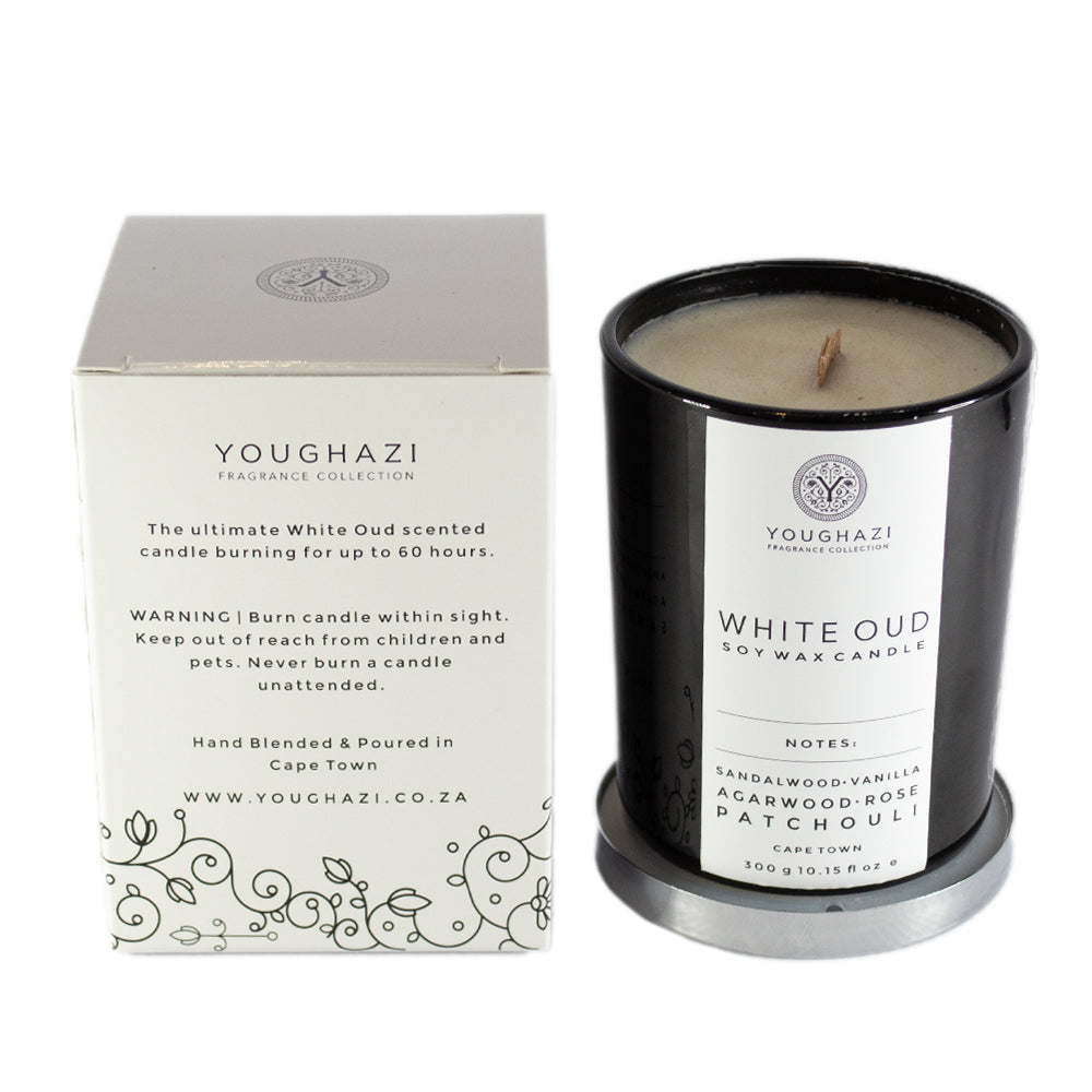 Soy Wax Candle White Oud 300g