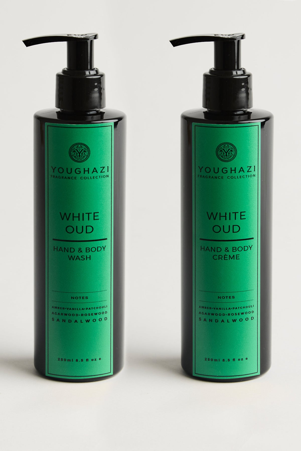 White Oud Hand & Body Wash + Créme Set | Aswad Collection