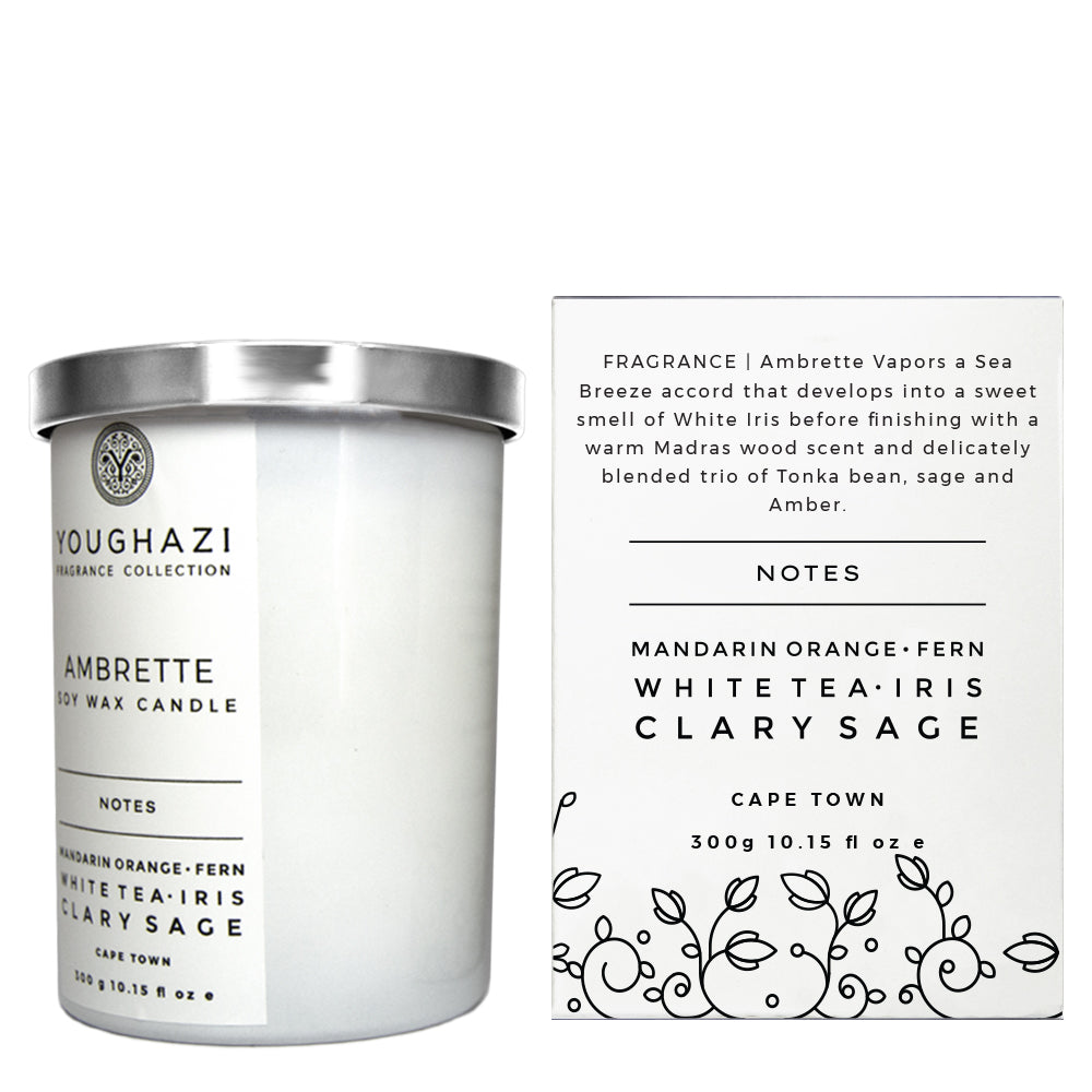 Soy Wax Candle Ambrette 300g