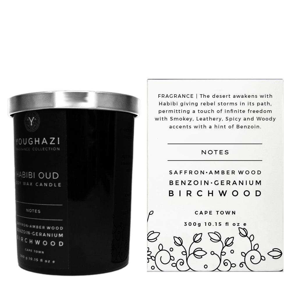 Soy Wax Candle Habibi Oud 300g