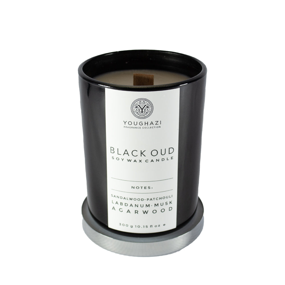 Soy Wax Candle Black Oud 300g