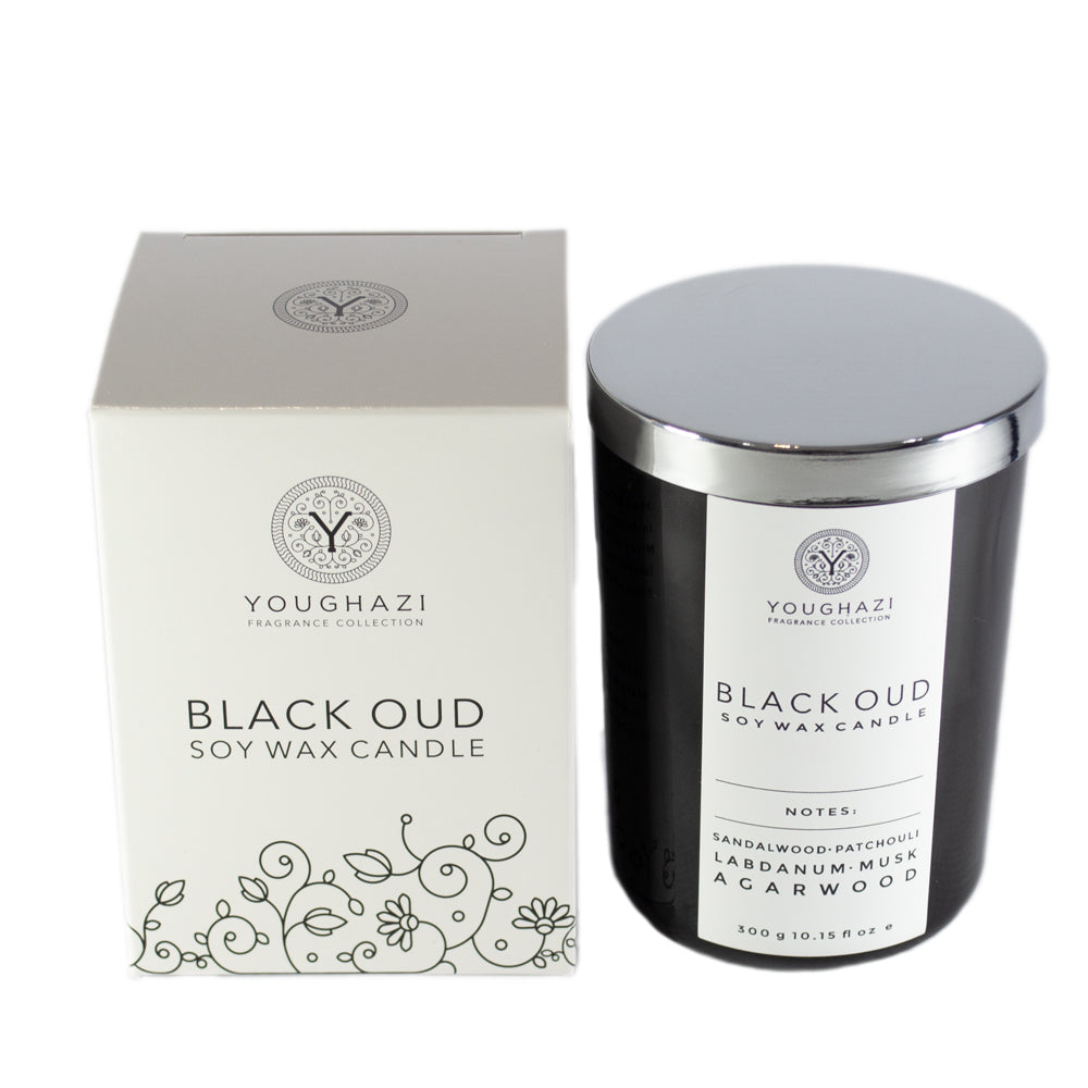 Soy Wax Candle Black Oud 300g