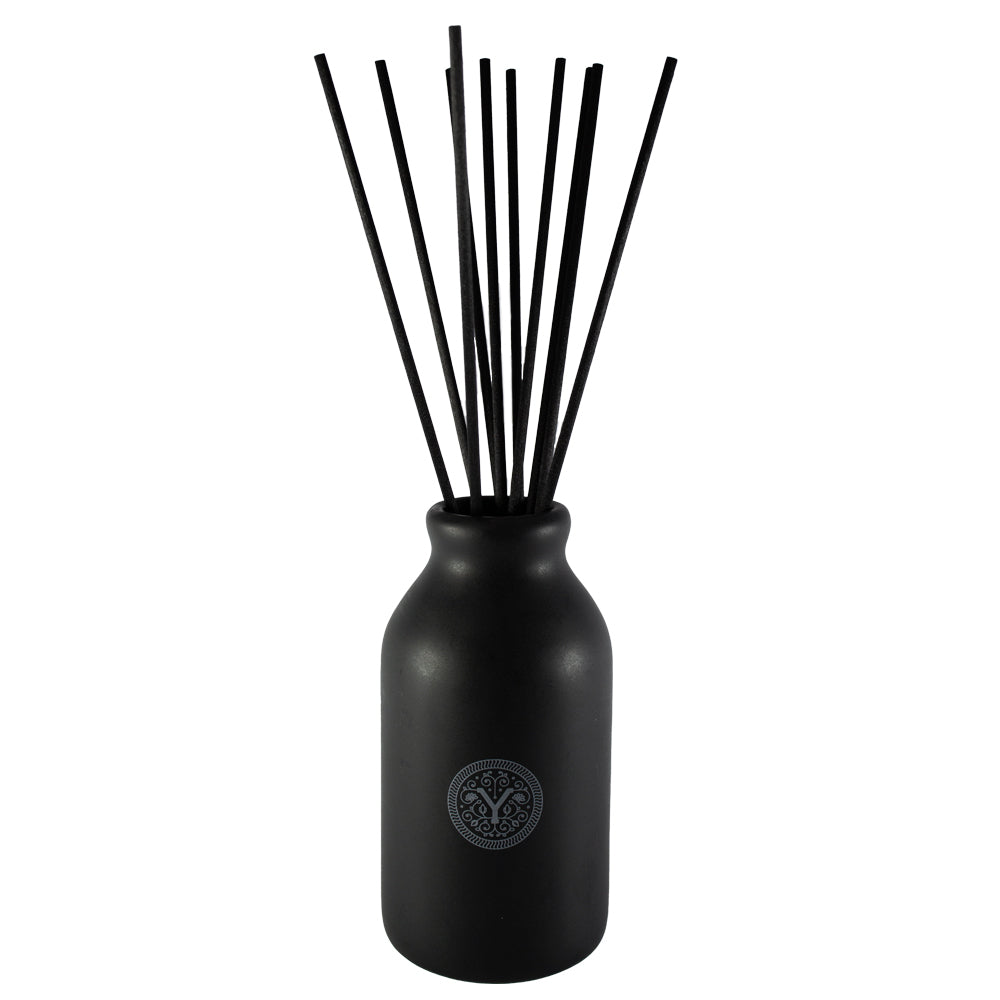 Black Ceramic Reed Diffuser Bottle + 10 Reed Sticks