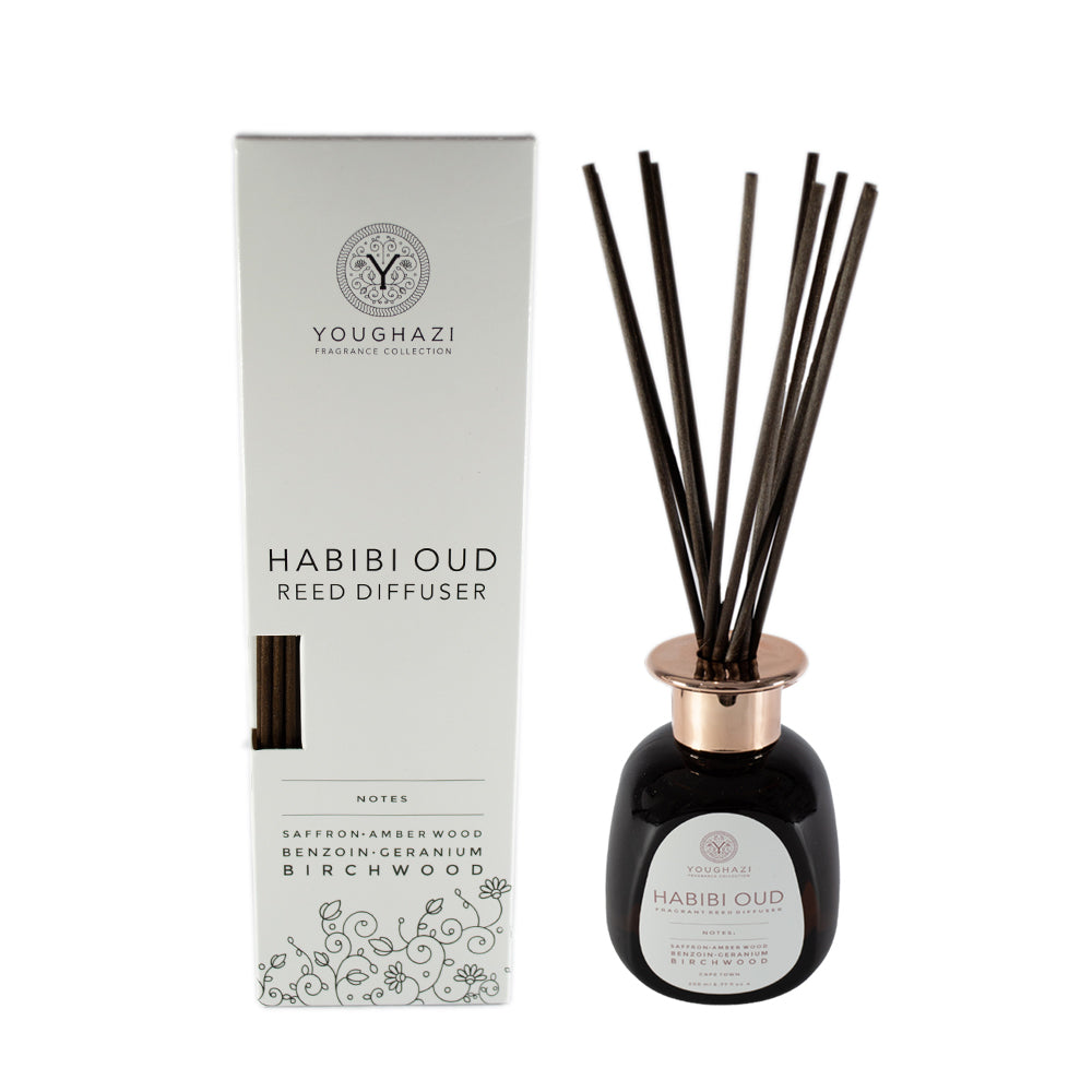 Reed Diffuser Habibi Oud 200ml (with reed sticks)