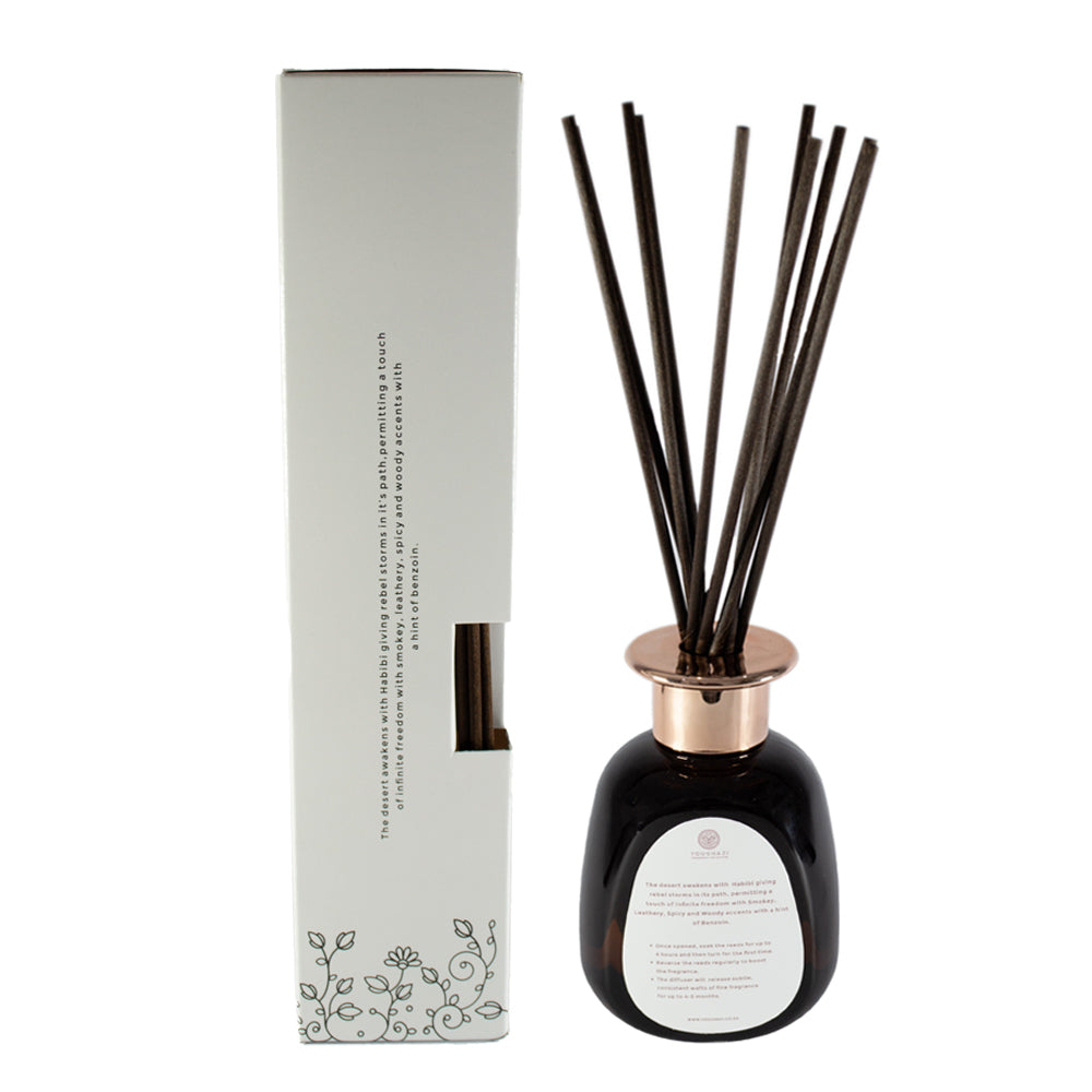 Reed Diffuser Habibi Oud 200ml (with reed sticks)