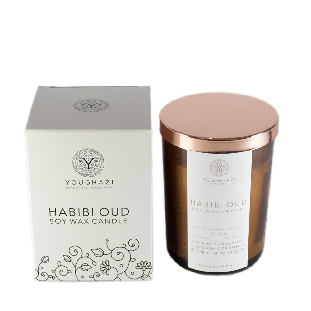 Soy Wax Candle Habibi Oud 300g