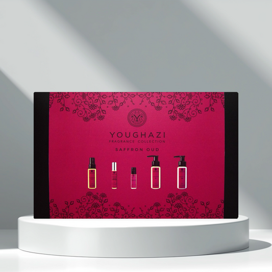 Saffron Oud Gift Box | 5x Mini Oud Fragrance Products