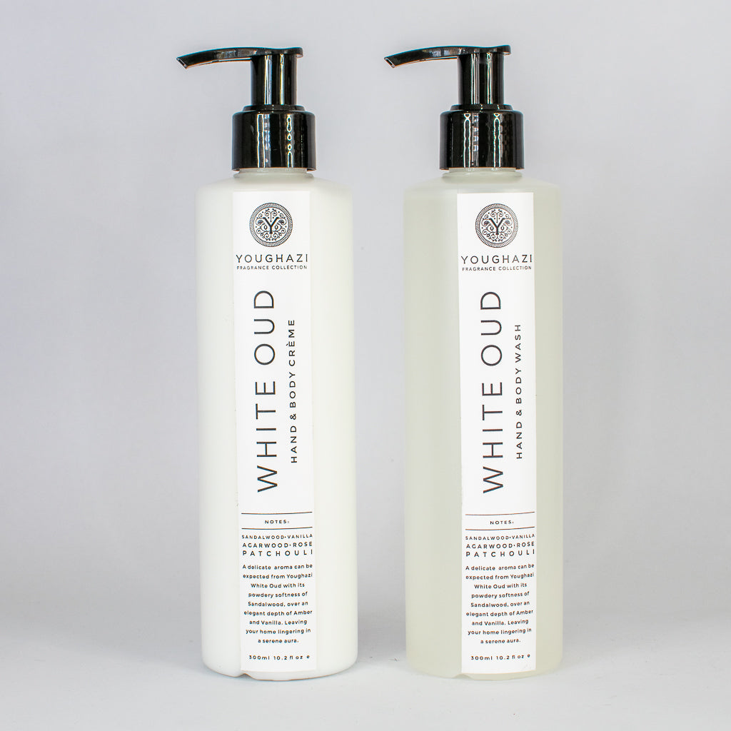 White Oud Hand and Body Wash + Cremé Set 300ml