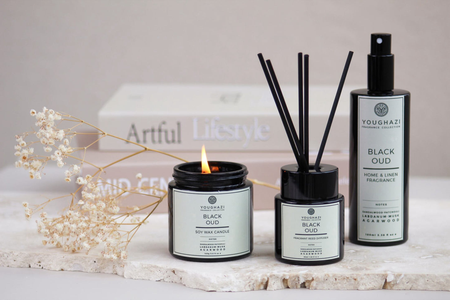 Black Oud Reed Diffuser 50ml | Aswad Collection