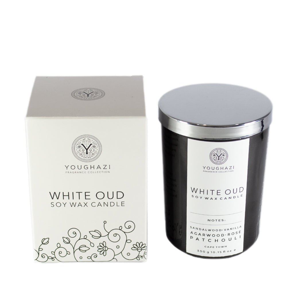 Soy Wax Candle White Oud 300g