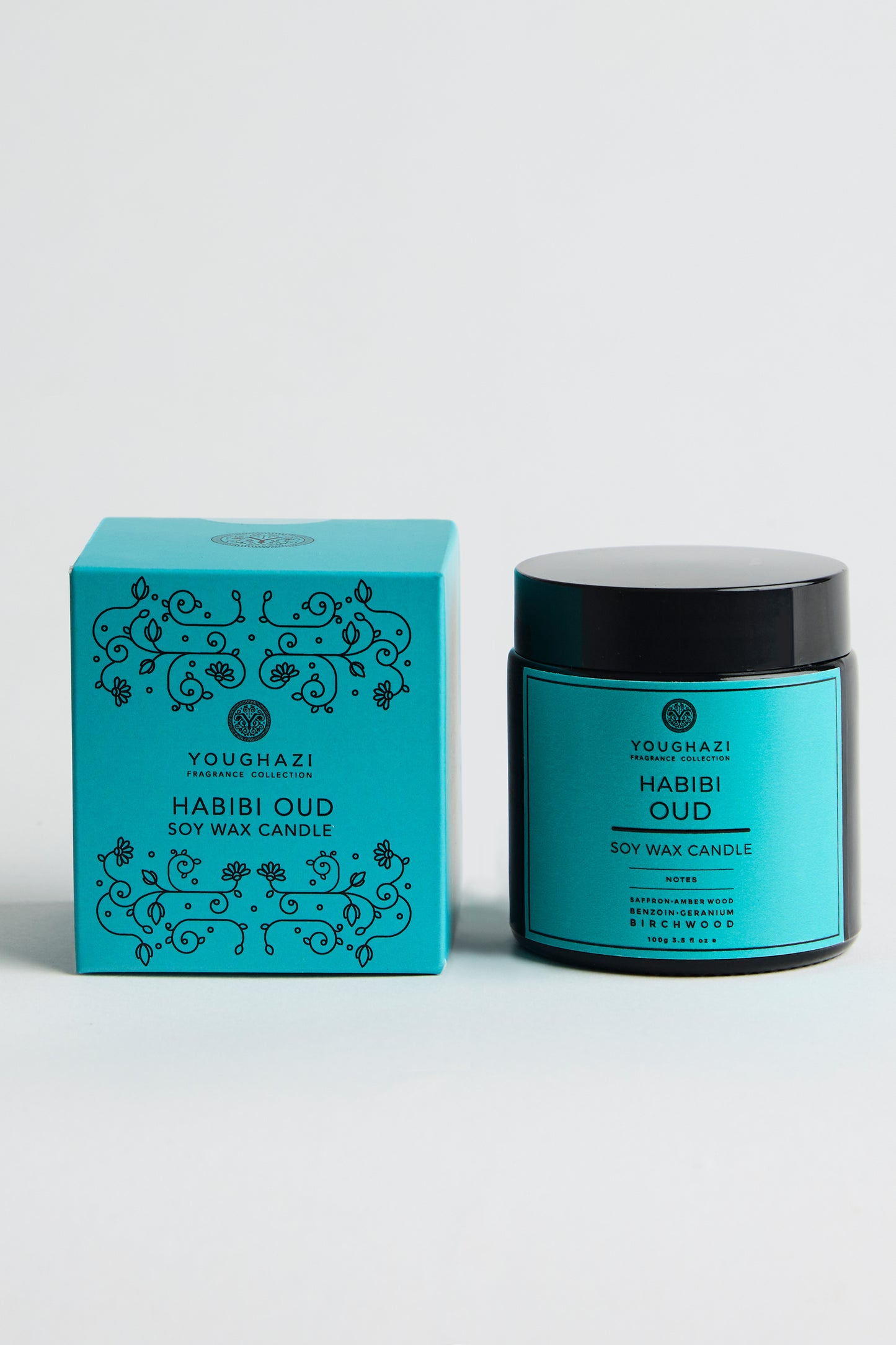 Habibi Oud Soy Wax Candle | Aswad Collection