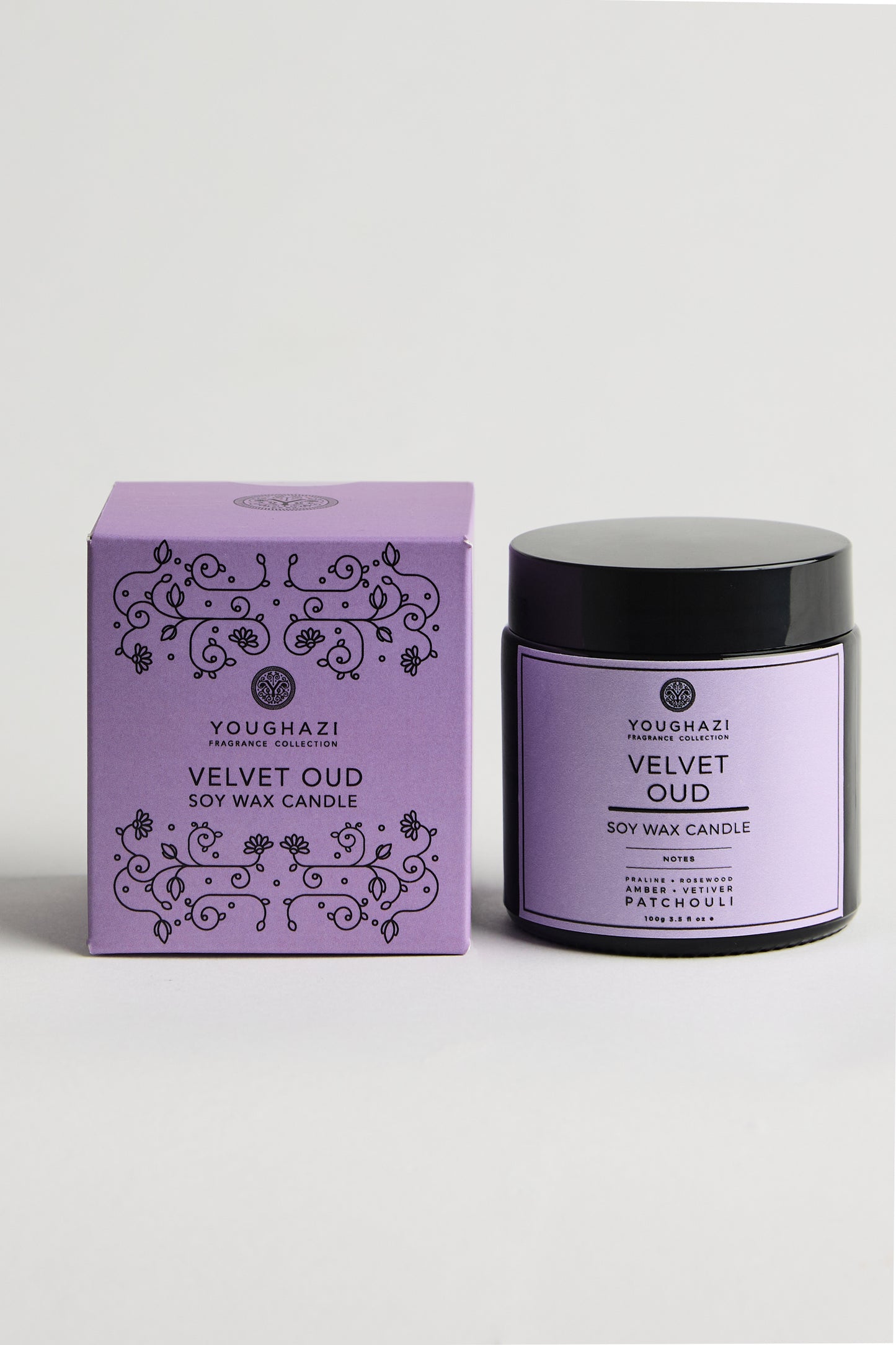 Velvet Oud Soy Wax Candle | Aswad Collection
