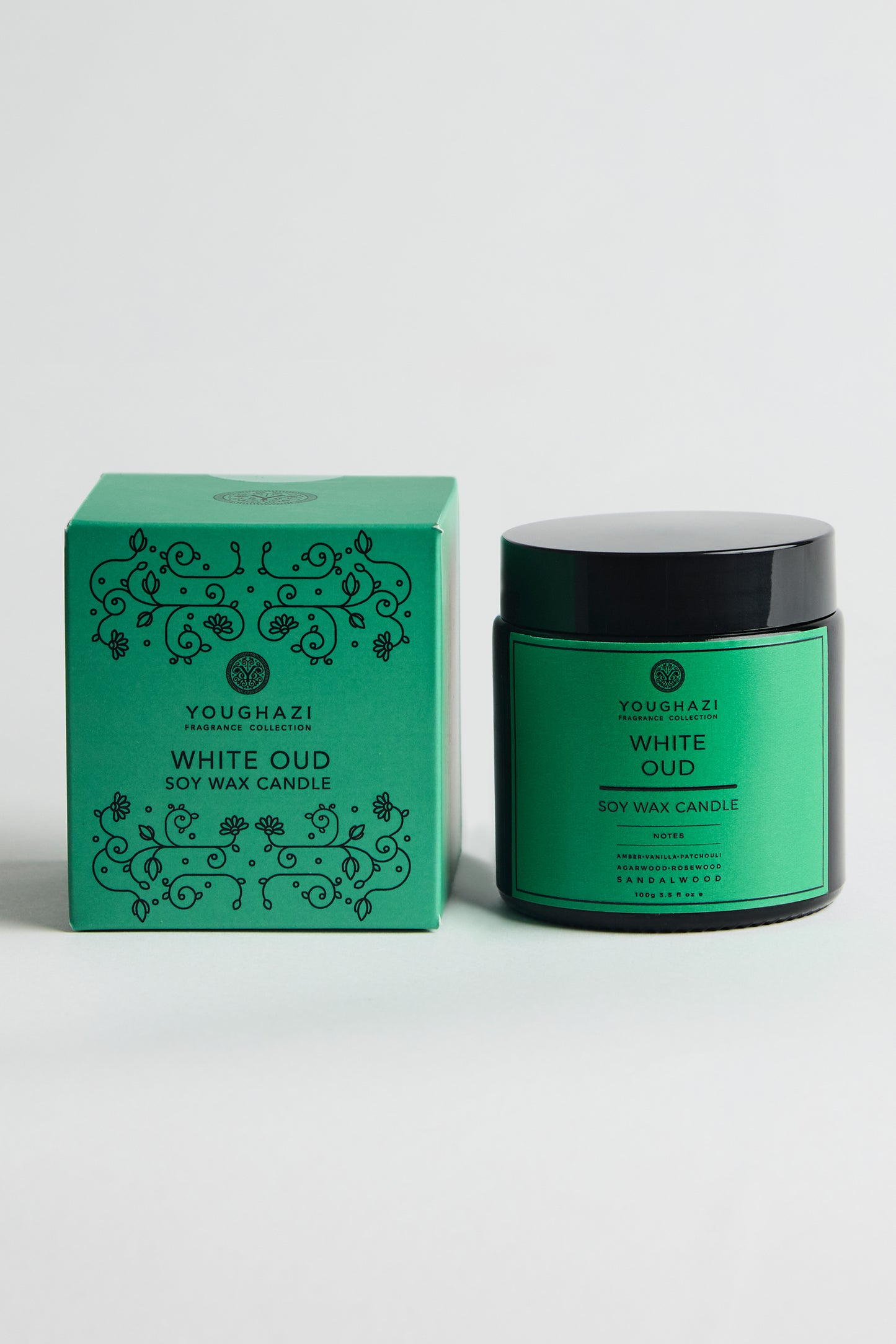 White Oud Soy Wax Candle | Aswad Collection