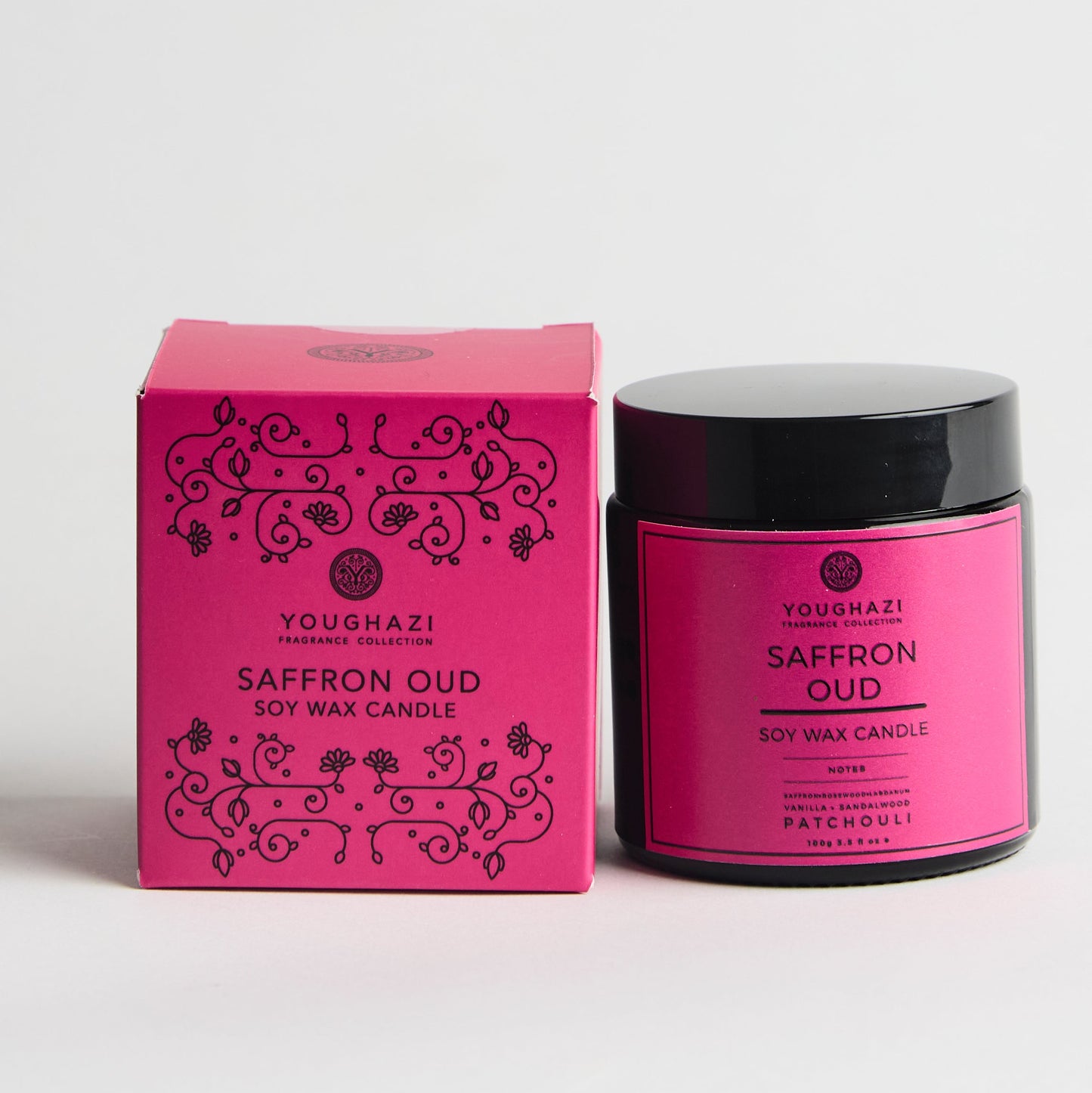 Saffron Oud Candle 100g | Aswad Collection