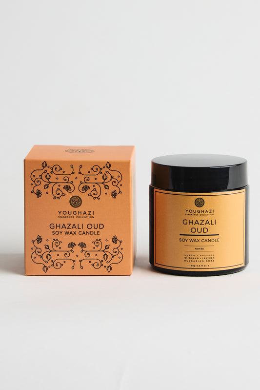 Ghazali Oud Soy Wax Candle | Aswad Collection