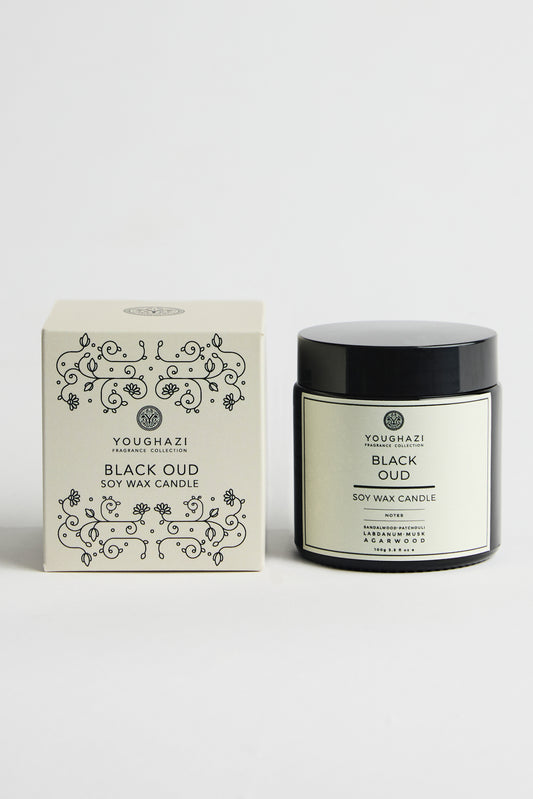 Black Oud Soy Wax Candle | Aswad Collection