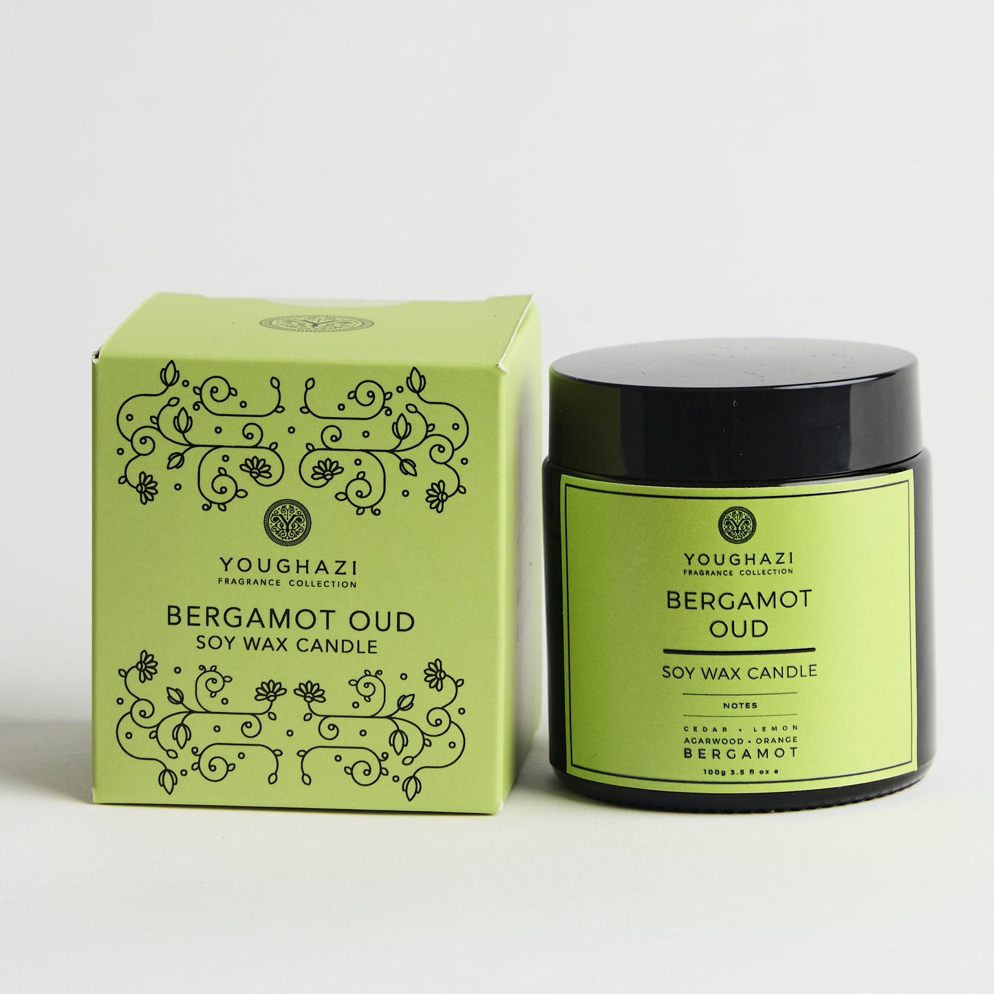 Bergamot Oud Candle 100g | Aswad Collection