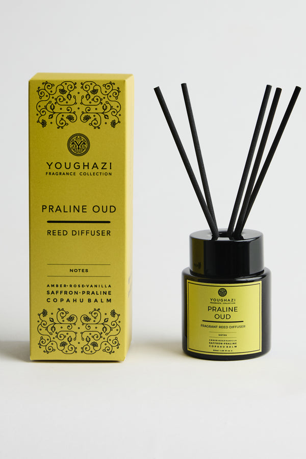 Praline Oud Reed Diffuser | Aswad Collection