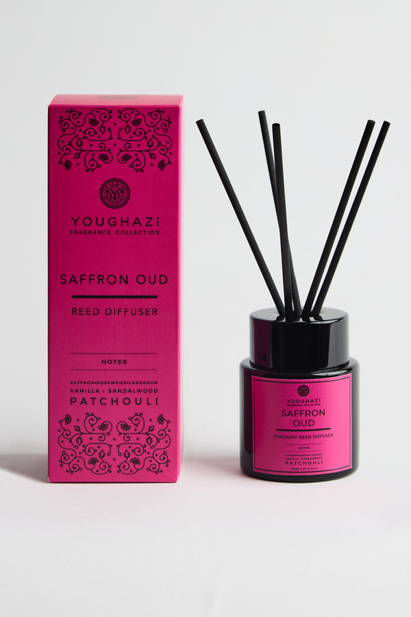 Saffron Oud Reed Diffuser | Aswad Collection