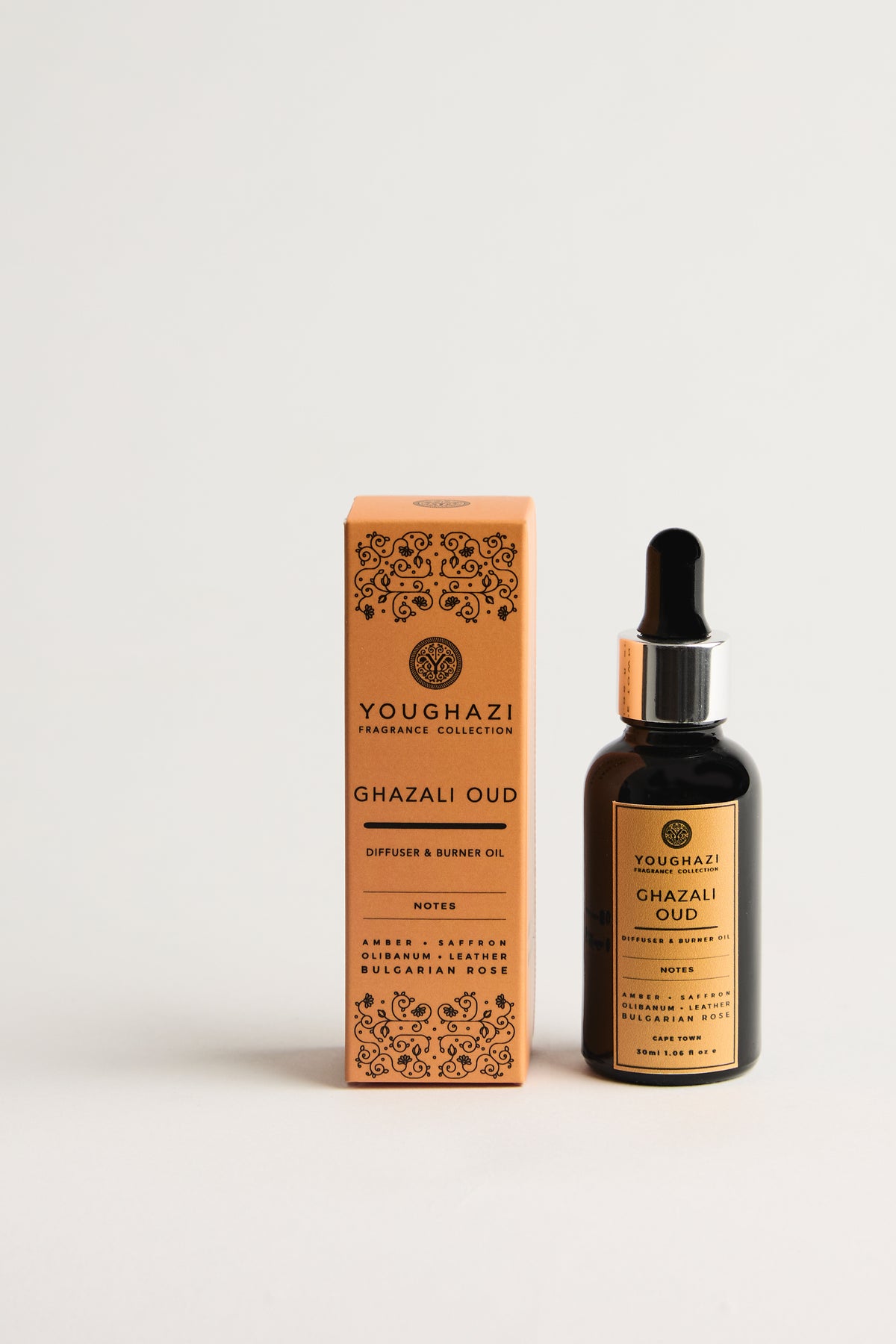 Ghazali Oud Diffuser & Burner Oil 30ml | Aswad Collection