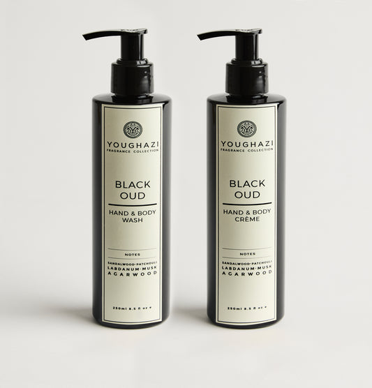 Black Oud Hand & Body Wash + Créme Set | Aswad Collection
